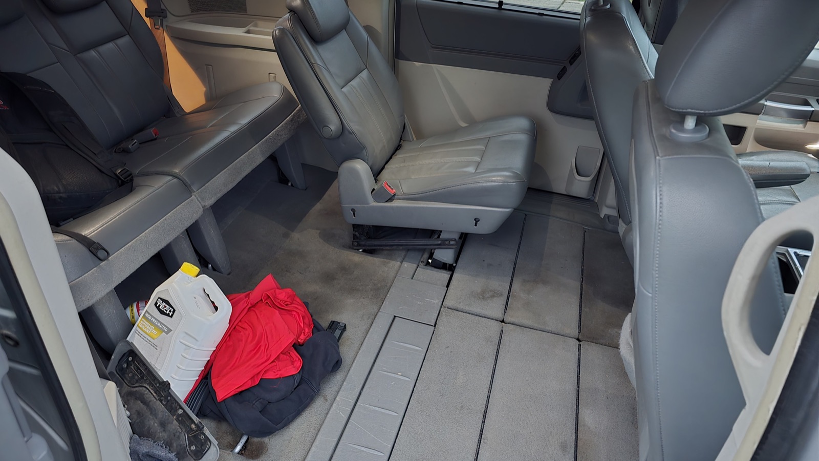 Freshly detailed car interior with clean seats