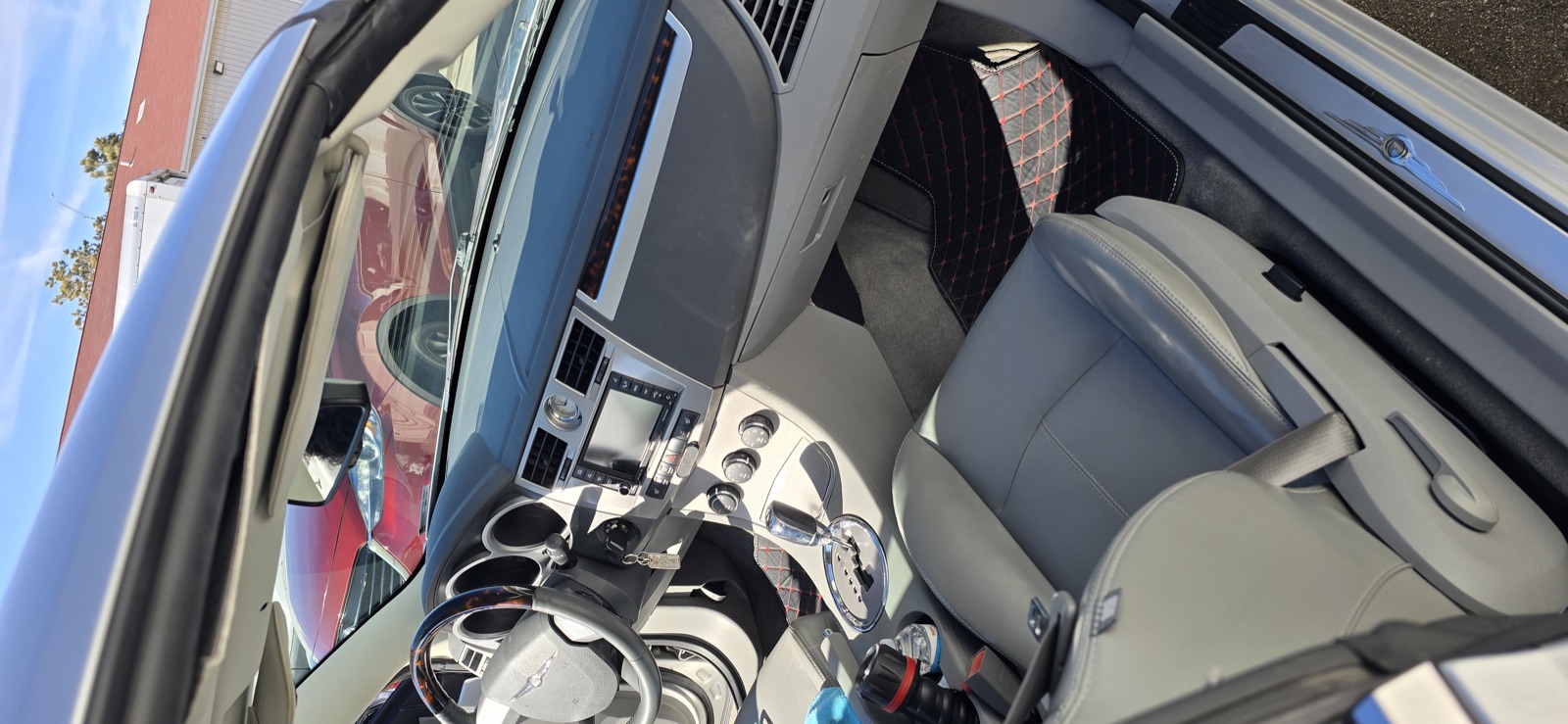 Clean center console and shifter after detailing