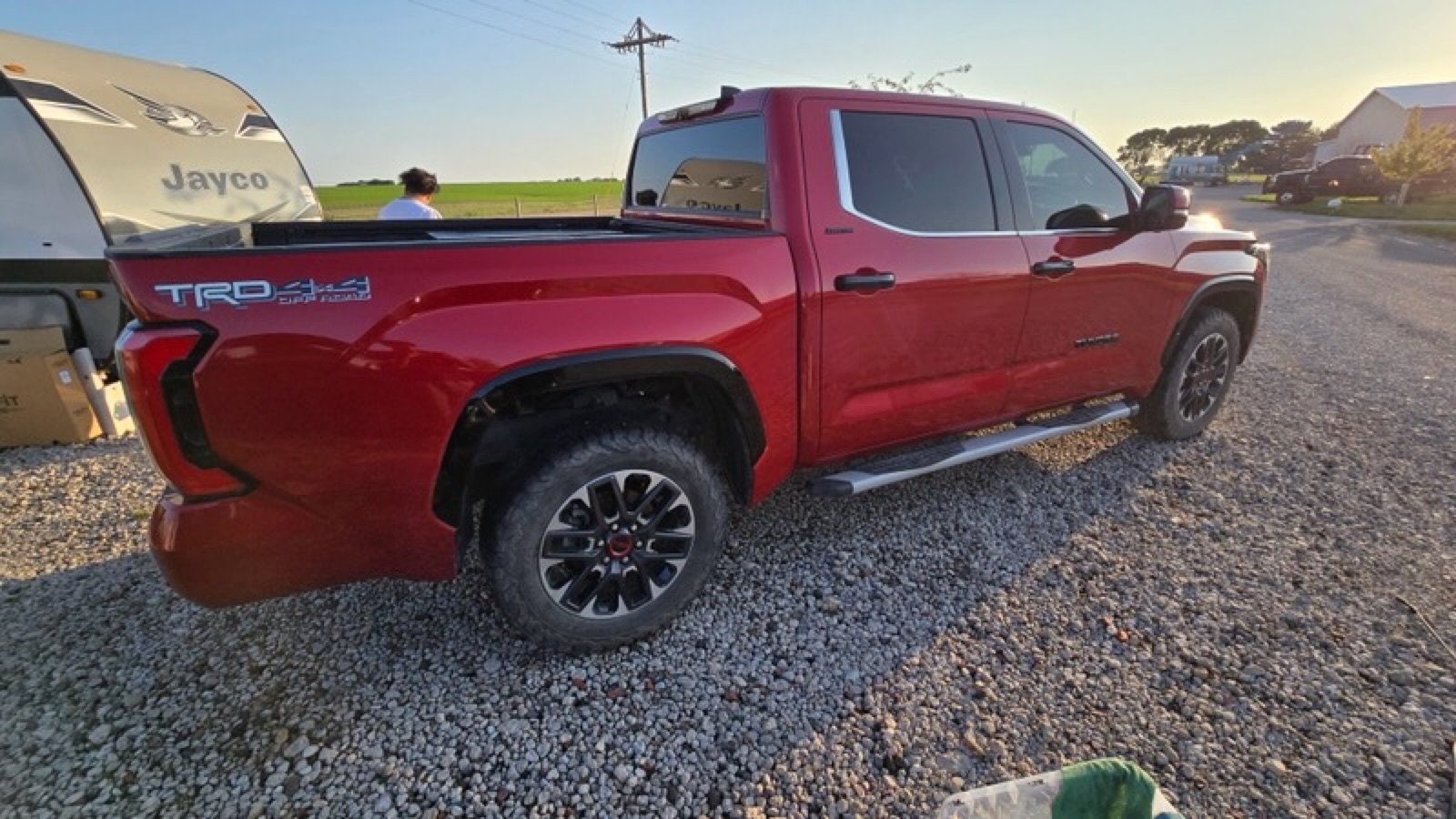 Detailed red Toyota Tundra
