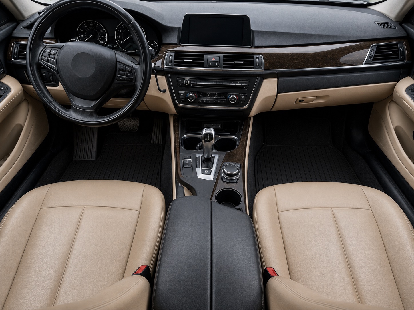 Freshly detailed car interior